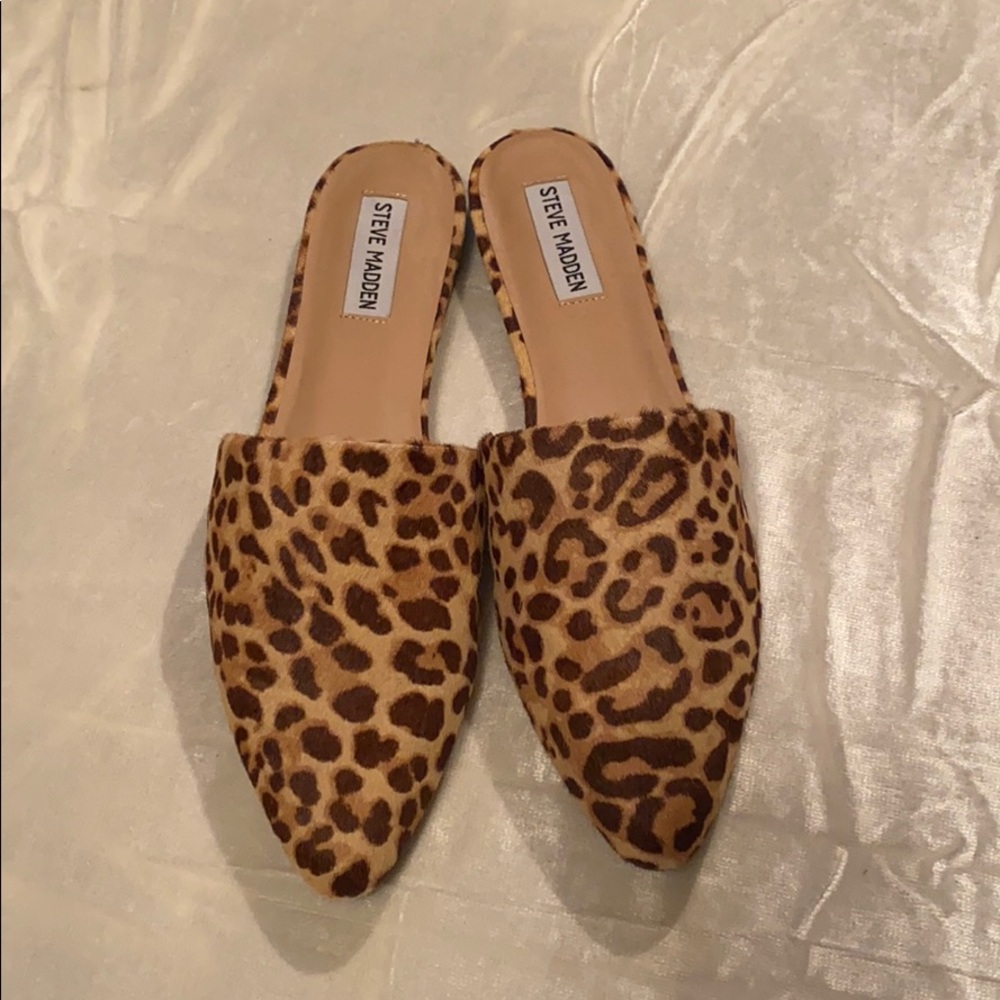 Steve Madden Leopard Print “Ally” Mule